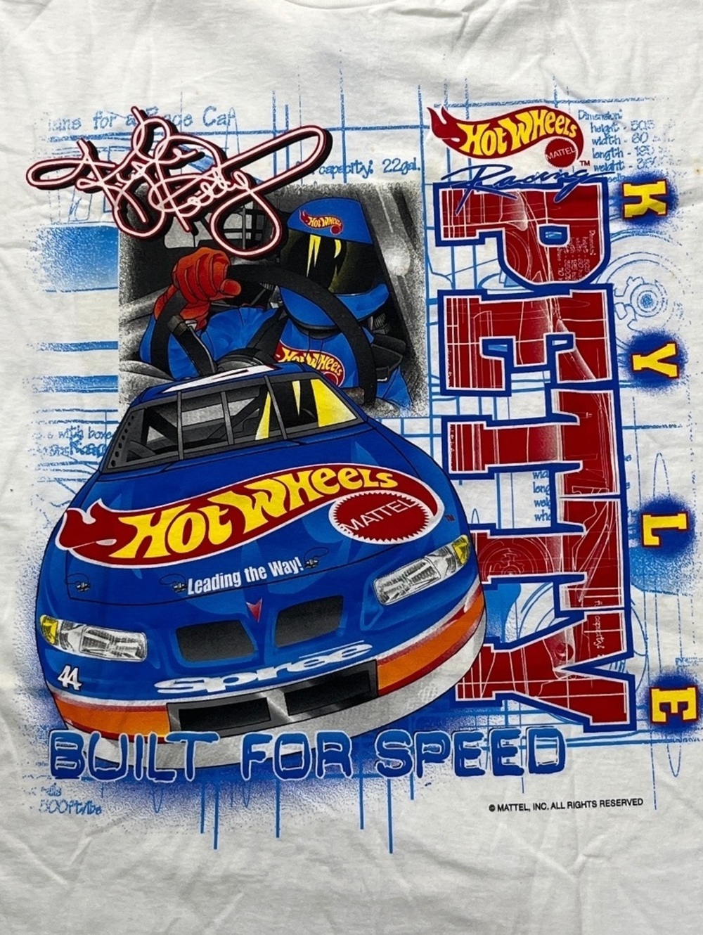 Vintage 1998 Kyle Petty Hot Wheels NASCAR Preowned XL T-shirt